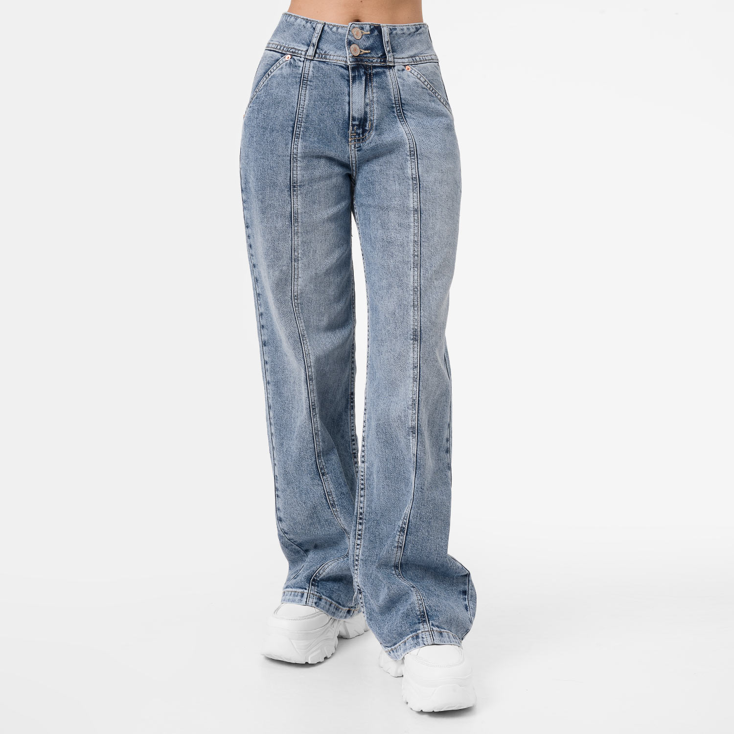 Pantalon Denim (Wide Leg) Sian Total Sky Squeeze