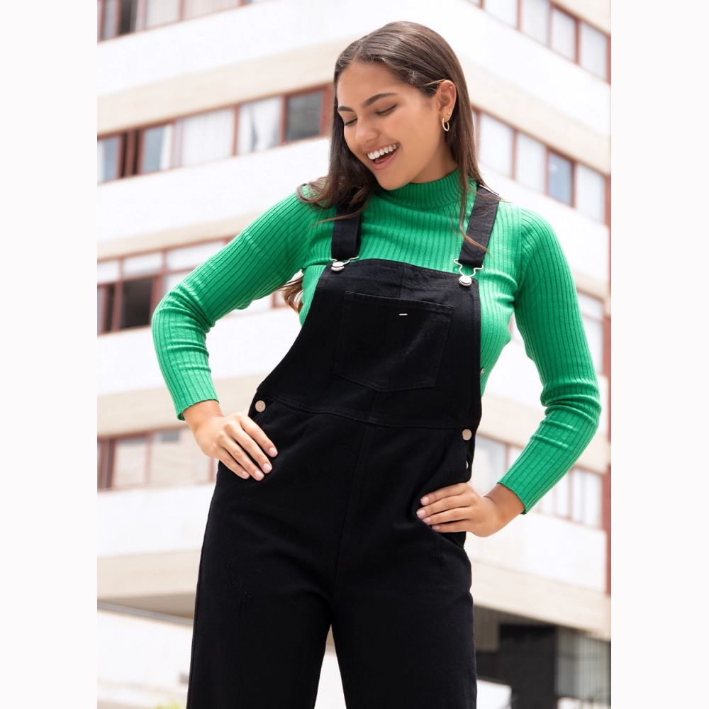 ラポドゥジェム black denim coverall カバーオール